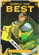 Legendary Cards Simply The Best 14 Roman Čechmánek 2000 HC Slovnaft Vsetín Nejnižší průměr inkasovaných branek