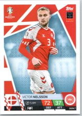 fotbalová karta Topps Match Attax EURO 2024 DEN7 Victor Nelsson (Denmark)