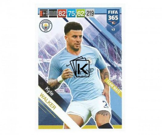Fotbalová kartička Panini FIFA 365 – 2019 Team Mate 17 Kyle Walker Manchester City