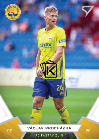 fotbalová kartička 2021-22 SportZoo Fortuna Liga 55 Václav Procházka FC Fastav Zlín