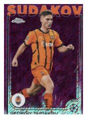 fotbalová kartička 2024-25 Topps Chrome Magenta 119 - Georgiy Sudakov