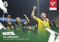 fotbalová kartička 2024-25 SportZoo Chance Liga Live L-12 FK Jablonec