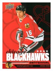2025-26 Upper Deck Centennial Chicago Blackhawks 82 Michel Goulet