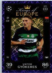 Fotbalová kartička 2024-25 Topps Match Attax EXTRA UEFA Club Competitions Kings of Europe 266.  Viktor Gyökeres (Sporting Clube de Portugal)