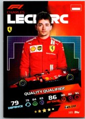 2021 Topps Formule 1 Turbo Attax Quality Qualifers 165 Charles Leclerc Ferrari