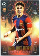 2023-24 Topps Match Attax EXTRA UEFA Club Competition Red Hot Hero Limited Edition RH2 Gavi (FC Barcelona)
