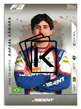 2025 Topps Turbo Attax F1 Trident F3 Ones to Watch HP 228 Rafael Camara