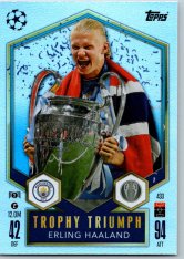 fotbalová kartička 2024-25 Topps Match Attax UEFA Club Competitions Trophy Triumph 433 Erling Haaland (Manchester City)