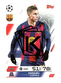 fotbalová kartička 2025-26 Topps Match Attax UCC 108 Fermín López (FC Barcelona)