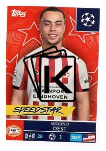2025-26 Topps Champions League PSV Eindhoven 372 Sergino Dest