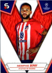 Fotbalová kartička 2023-24 Topps Superstars UEFA Club Competitions 21 Memphis Depay (Atlético de Madrid)