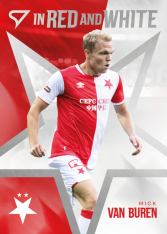 2025-26 SportZoo SK Slavia Praha In Red and White RW-27 Mick Van Buren