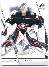 2022-23 Upper Deck SP Authentic 60 Elvis Merzlikins - Columbus Blue Jackets