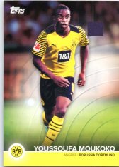 Fotbalová kartička 2021-22 Topps Borrusia Dortmund BVB YM Youssoufa Moukoko