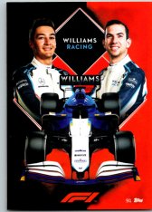 2021 Topps Formule 1 Turbo Attax 91 Team Card Williams Racing
