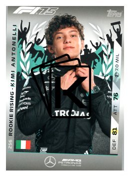 2025 Topps Turbo Attax F1 Mercedes AMG Rookie Rising HP 256 Kimi Antonelli