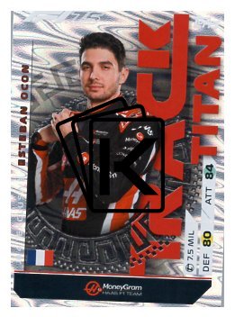 2025 Topps Turbo Attax F1 Moneygram Haas Track Titan JB4 Esteban Ocon
