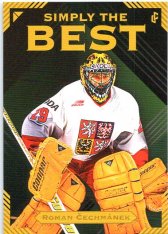 Legendary Cards Simply The Best 7 Roman Čechmánek 1997 Česká Republika MS ve Finsku