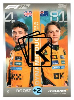 2025 Topps Turbo Attax F1 McLaren F1 Team 15	Lando Norris / Oscar Piastri