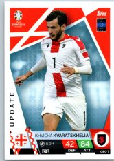 fotbalová karta Topps Match Attax EURO 2024 Update GEO7 Khvicha Kvaratskhelia (Georgia)