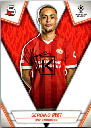 Fotbalová kartička 2023-24 Topps Superstars UEFA Club Competitions 121 Sergiño Dest (PSV Eindhoven)