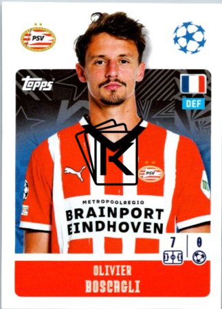 2024-25 Topps Champions League 298 Olivier Boscagli (PSV Eindhoven)
