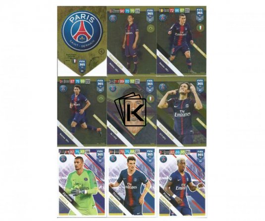 Týmový Set Fotbalových kartiček Panini FIFA 365 – 2019 PSG (82-99)