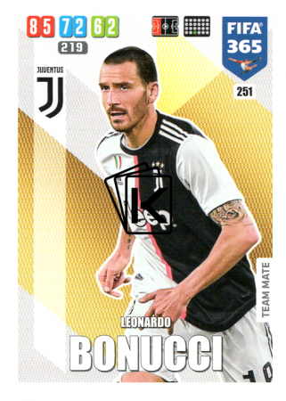 Fotbalová kartička Panini Adrenalyn XL FIFA 365 - 2020 Team Mate 251 Leonardo Bonucci Juventus