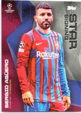 fotbalová kartička 2021 Topps Summer Signings Sergio Aguero FC Barcelona