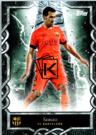 fotbalová kartička 2024-25 Topps FC Barcelona Fan Set Monolith MO-3  Sergio Busquets