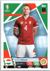 fotbalová karta Topps Match Attax EURO 2024 HUN4 Attila Szalai (Hungary)