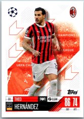 fotbalová kartička 2024-25 Topps Match Attax UEFA Club Competitions 311 Theo Hernandez (AC Milan)