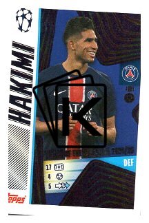 2025-26 Topps Champions League 2024/25 UEFA Champions League Team of the Season 5 Achraf Hakimi (Paris Saint-Germain)