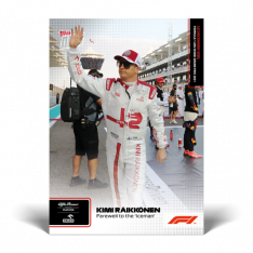 kartička Formule 1 Topps Now 2021 87 Kimi Raikkonen Alfa Romeo