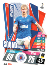 fotbalová kartička 2020-21 Topps Match Attax Champions League Extra Squad Update SU33 Filip Helander Rangers