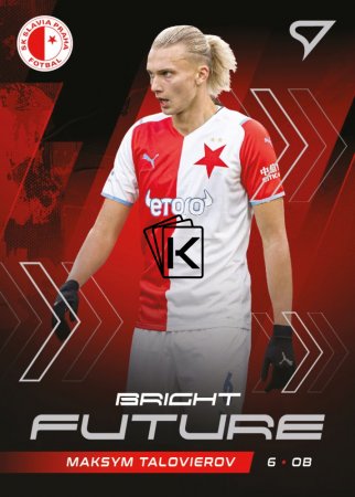 fotbalová kartička 2021-22 SportZoo Fortuna Liga Série 2 Bright Future BF89 Maksym Talovierov SK Slavia Praha