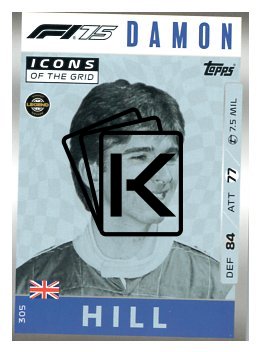2025 Topps Turbo Attax F1  Icons of the Grid   305 Damon Hill