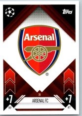 fotbalová kartička 2024-25 Topps Match Attax UEFA Club Competitions  28 Team Badge (Arsenal)
