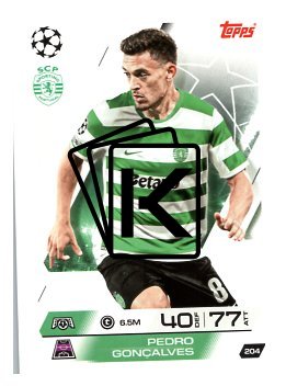 fotbalová kartička 2025-26 Topps Match Attax UCC 204 Pedro Gonçalves (Sporting Clube de Portugal)