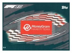 2025 Topps Turbo Attax F1 Moneygram Haas  64 Team Logo-Paralel Emerald