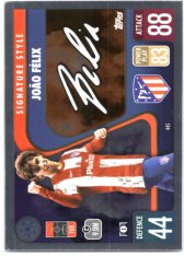 fotbalová kartička 2021-22 Topps Match Attax UEFA Champions League Signature Style 445 João Félix Atlético de Madrid