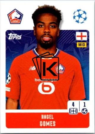 2024-25 Topps Champions League 487 Angel Gomes (LOSC Lille)