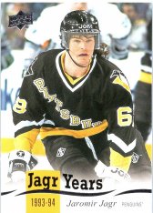 Insertní karta 2018-19 Years JJ-4 Jaromir Jagr Pittsburgh