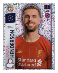 2019-20 Topps Champions League samolepka 282 Jordan Henderson FC Liverpool