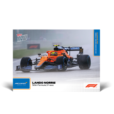 kartička Formule 1 Topps Now 2021 44 Lando Norris Mclaren 50th F1 Race