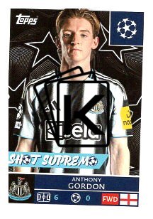 2025-26 Topps Champions League  Newcastle United 323 Anthony Gordon