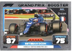2022 Topps Formule 1Turbo Attax F1 Grand Prix Booster Cards 321 Esteban Ocon (Alpine)