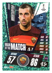 fotbalová kartička 2020-21 Topps Match Attax Champions League Extra Man of the Match MOTM14  Henrikh Mkhitaryan AS Roma