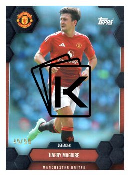 fotbalová kartička 2024-25 Topps Manchester United Fan Set 4 Harry Maguire Black /50