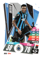 fotbalová kartička Topps Match Attax Champions League 2020-21 BRU10 David Okerke Club Brugge